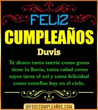 GIF Frases de Cumpleaños Duvis